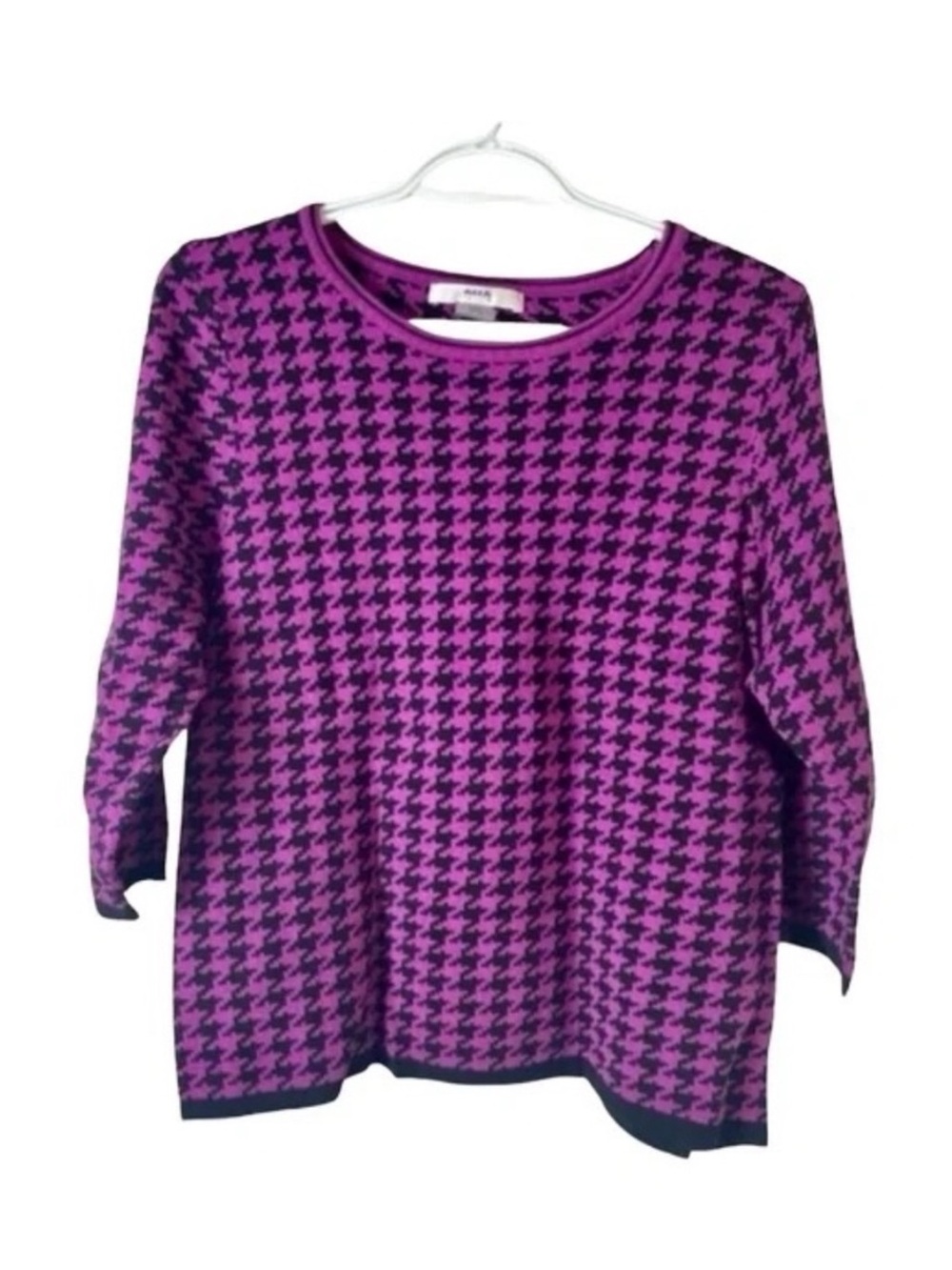 Vintage Alia purple/black knit sweater